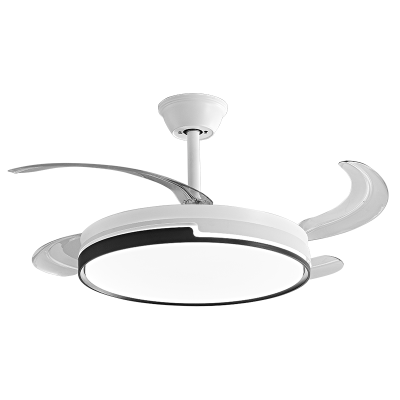 HP Precision LED Invisible Ceiling Fan Light Variable Frequency High CRI Minimalist Dining Bedroom Living Room Remote Control 48 Inch