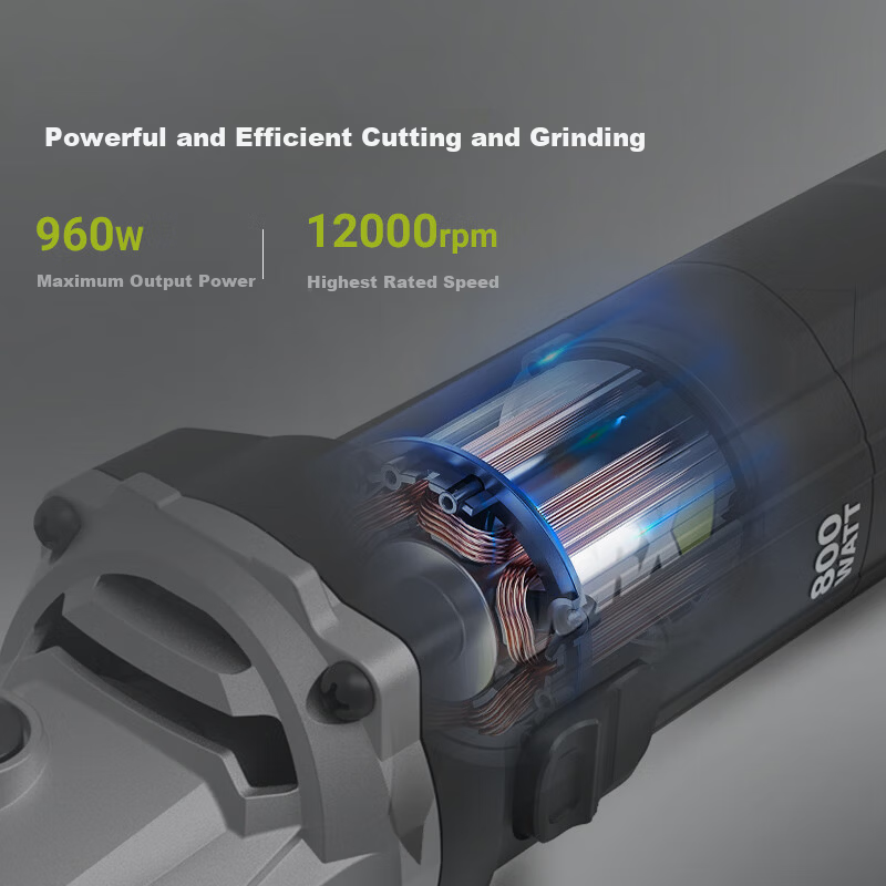 WORX 800W Angle Grinder WE709 Cutting Grinding Polishing Handheld Sander 2