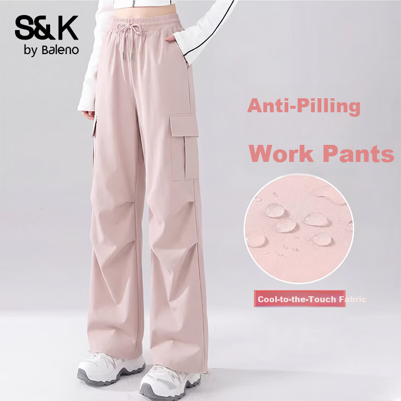 Baleno S&K Women's Workwear Casual Pants 2026 Summer Thin High-Waist Straight-Leg Slimming Breathable Cool Long Pants