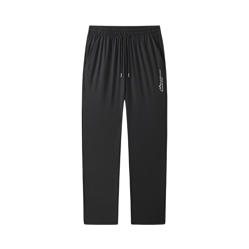 Huili Men's Pants, Summer Ice Silk Quick-Dry Casual Trousers, Running Sports Pants, Straight-Leg Long Pants, Men's Training Pants