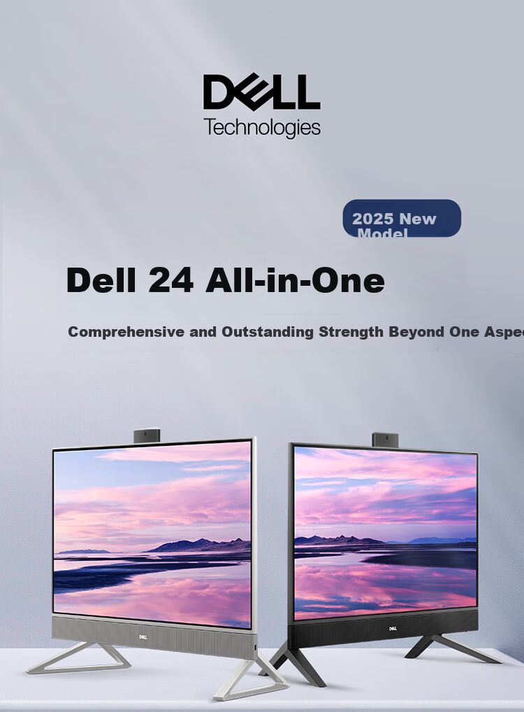 Dell Inspiron New High-End All-in-One Desktop Computer (13th Gen i5, 16GB RAM, 512GB SSD) Black 23.8-inch Screen Business Office Multimedia Learning Machine 1