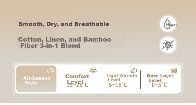 FIRS Linen Blend Long Sleeve Shirt Men New Casual Breathable Textured Cotton Linen Antibacterial Shirt 2