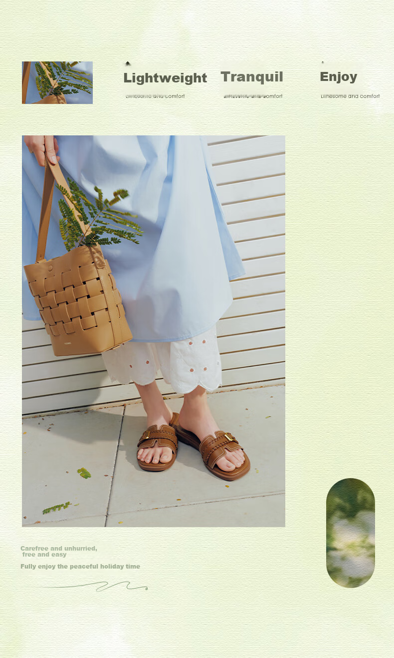 Tianmeiyi Woven Holiday Flip-Flops French Vacation Flat Sandals Women Outdoor Casual Summer New Style 5