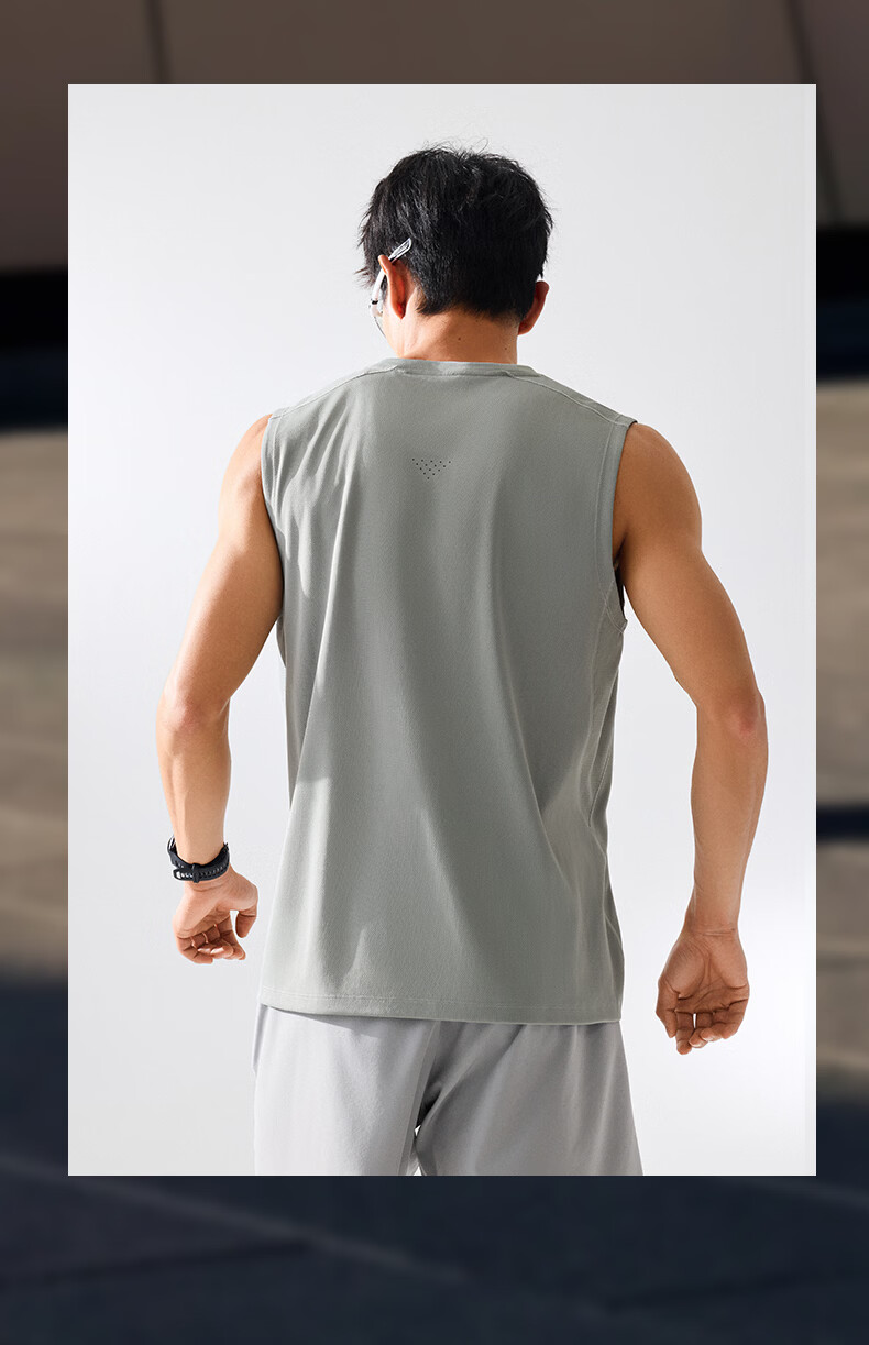 Anta Quick-Dry Vest | Men's Breathable Summer Fitness Sleeveless Basketball Training Tank Top Sports Vest 15