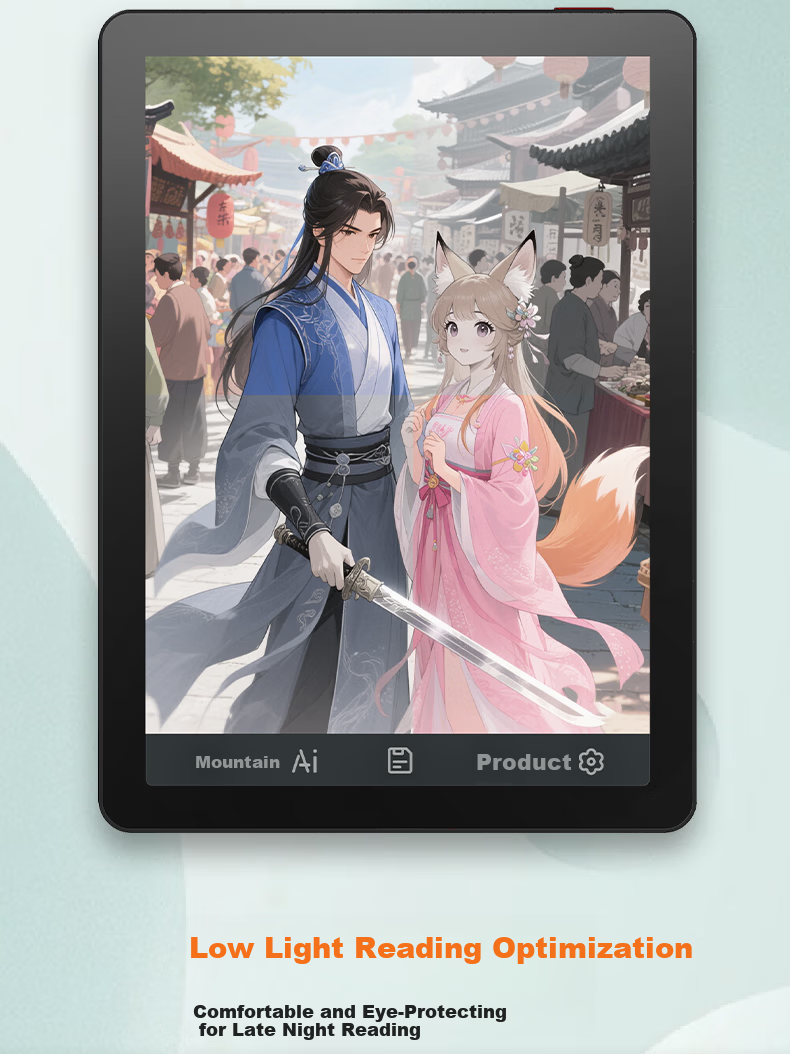 BIGME E-Reader B6【New Release】 6-Inch E-Ink Screen Smart Reading Device Ebook Reader for Books, Study, Comics Lightweight Portable White 5