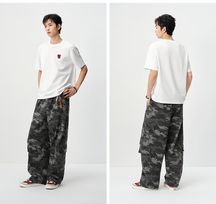 Semir Wang Anyu Collaboration BB Co-branded Embroidered Short Sleeve T-shirt Men Summer 2026 Base Shirt 109326100204 33