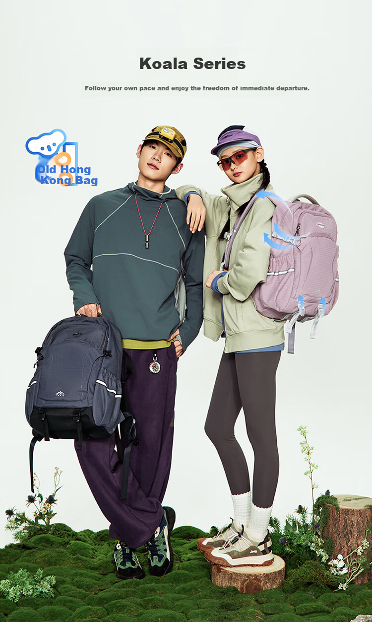 KALA·Y Kala Sheep Lightweight Minimalist Large Capacity Anti-Drop Load-Reducing High-Value Girls Backpack 2