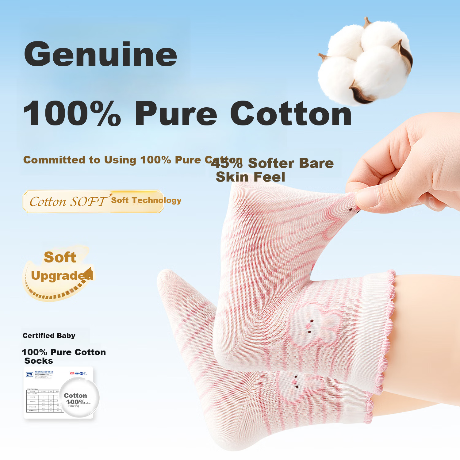 Baby Summer Thin Cotton Socks Cute Newborn Breathable Mesh Socks Girls Princess Mid-Calf Socks
