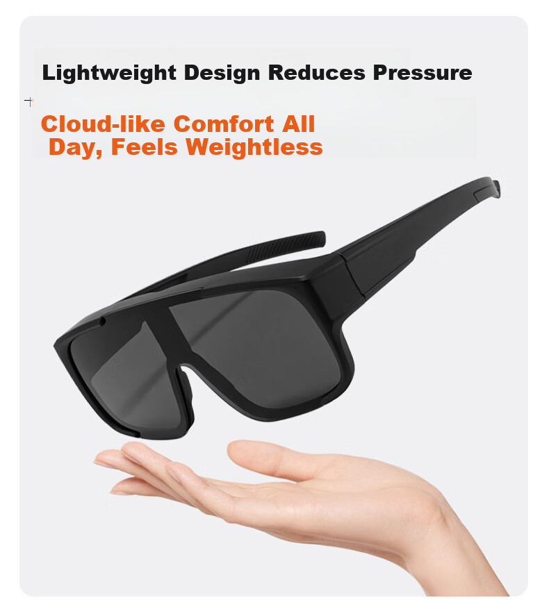 Kosu Myopia Clip-On Cycling Glasses Men's Mountaineering Sports Windproof UV Protection Goggles Sunglasses 5