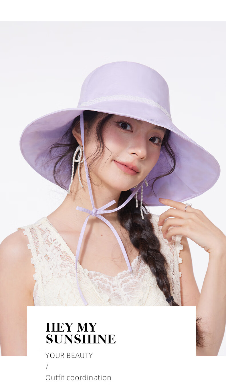 CACUSS Large Brim Sun Hat Women Summer Outdoor Cotton Embroidered Reversible Bucket Hat Pink 10