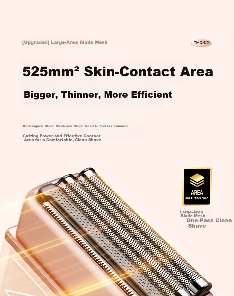 VTT Electric Hair Removal Shaver Reciprocating 3-Head Air9 Clean Shave Smart Mini Portable Epilator for Home Full Body Lips Armpits Legs Private Wet Hair Removal Gift for Men and Women 13