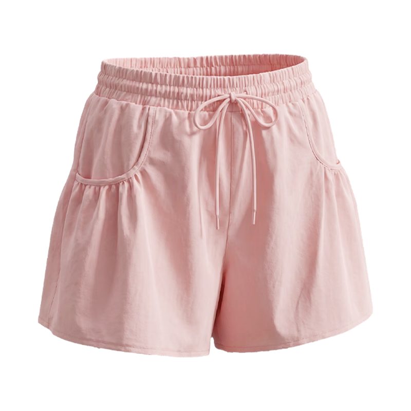 Xueqiman Women's Quick-Dry Double-Layer Anti-Exposure Slimming Yoga Sports Shorts for Running and Training