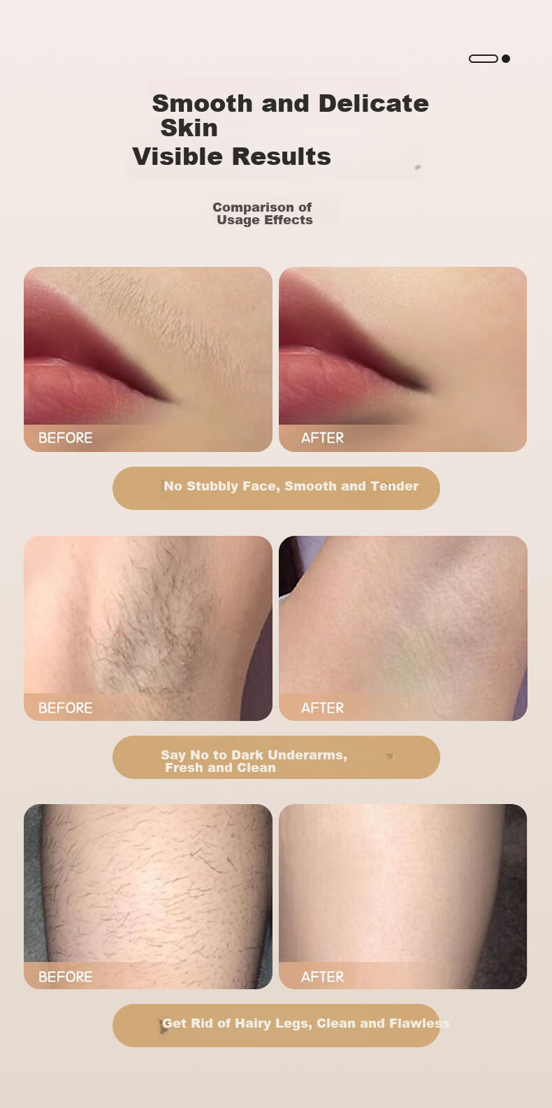 Yijan Double-Head Electric Hair Trimmer for Men and Women Intimate Hair Removal Device Body Hair Shaver Underarm Bikini Leg Facial Hair Removal Tool 10