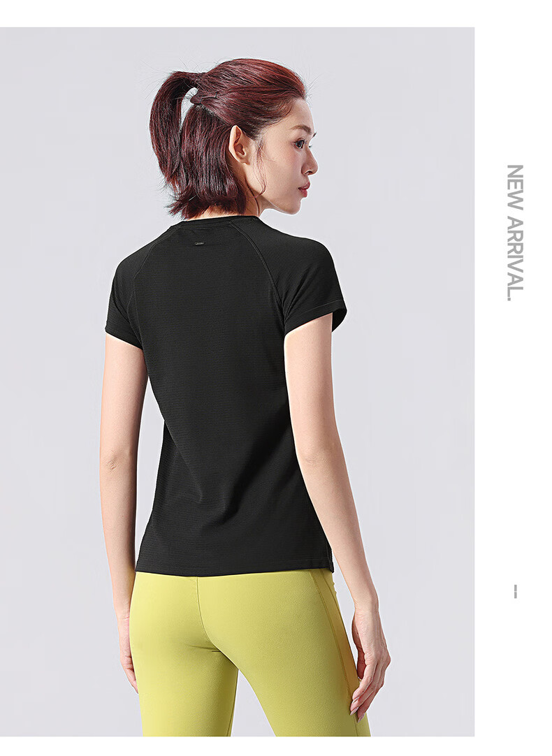 CAMEL Quick-Dry Sports T-Shirt Women Breathable Running Training Short Sleeve Top Y26BK1L3018 Jade White L 18