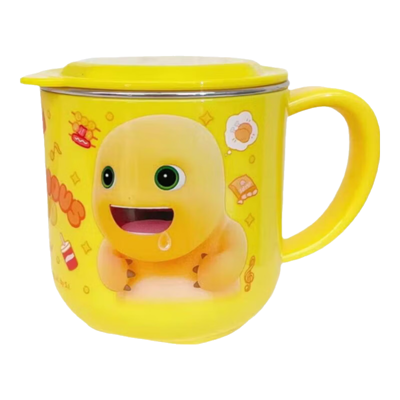 DEVAR Milk Dragon Children's Water Cup Baby Milk Cup Household Graduated Durable Stainless Steel Mouth Cup Kindergarten Drinking Cup