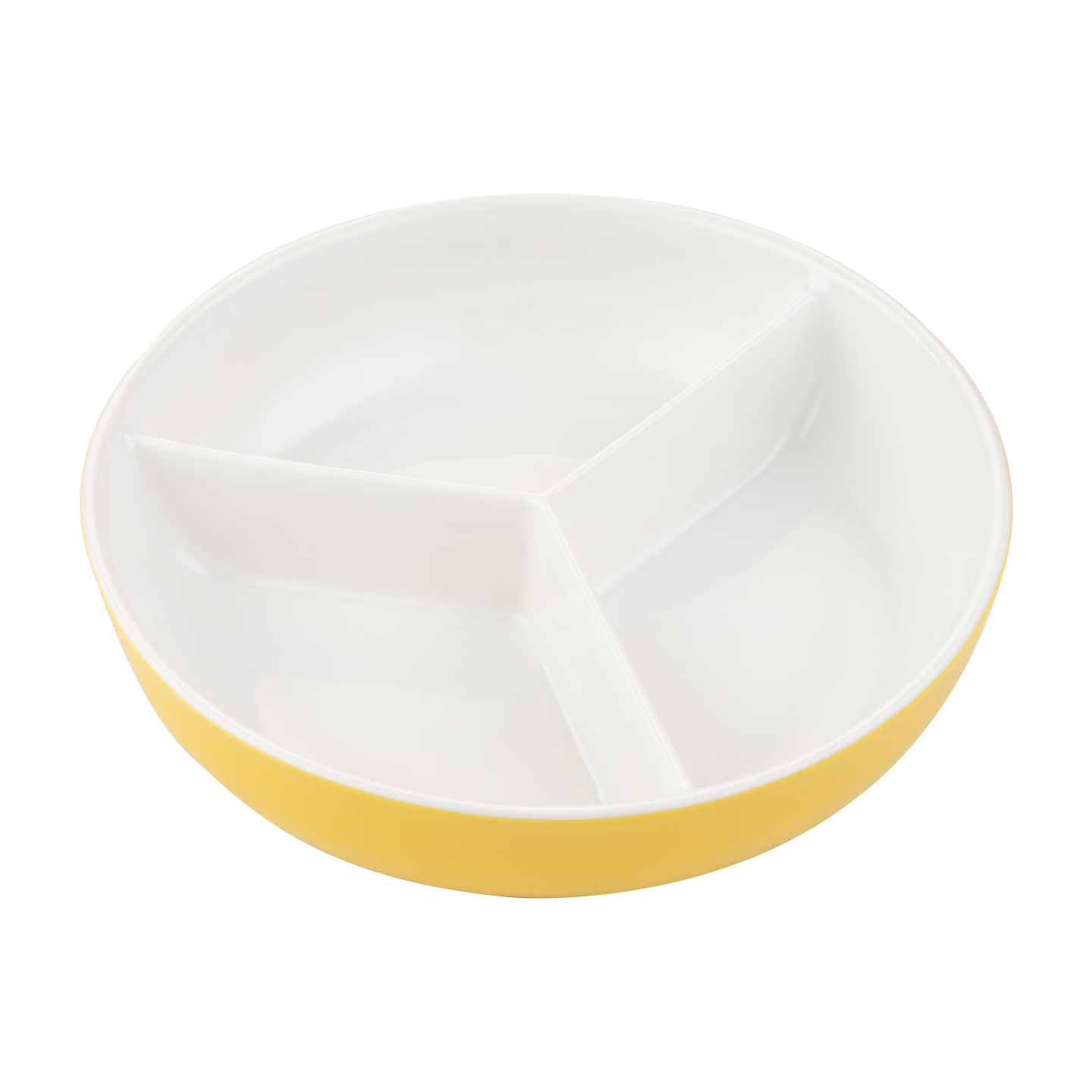 Onlycook Ceramic Divided Steaming Plate for Vegetables and Braised Meat, Household Steaming Bowl, Electric Rice Cooker Round Steaming Plate