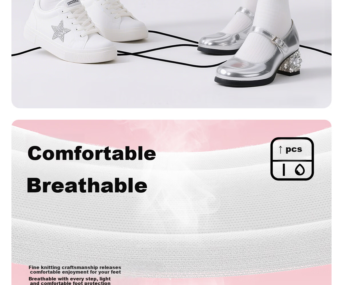 BADIGAO Disposable Socks for Men And Women, Summer Military Training Daily-Use No-Wash Travel Mid-Calf Socks, Breathable Odor-Resistant Universal Travel Socks 11