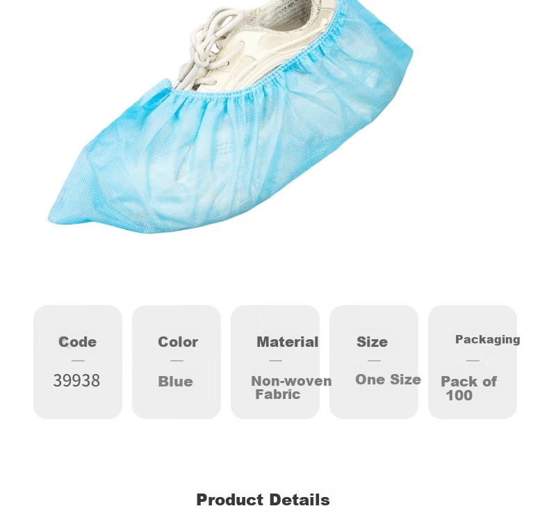 Ansell Disposable Shoe Covers (100 pcs) Non-woven Thickened Dustproof Shoe Covers 39938 4