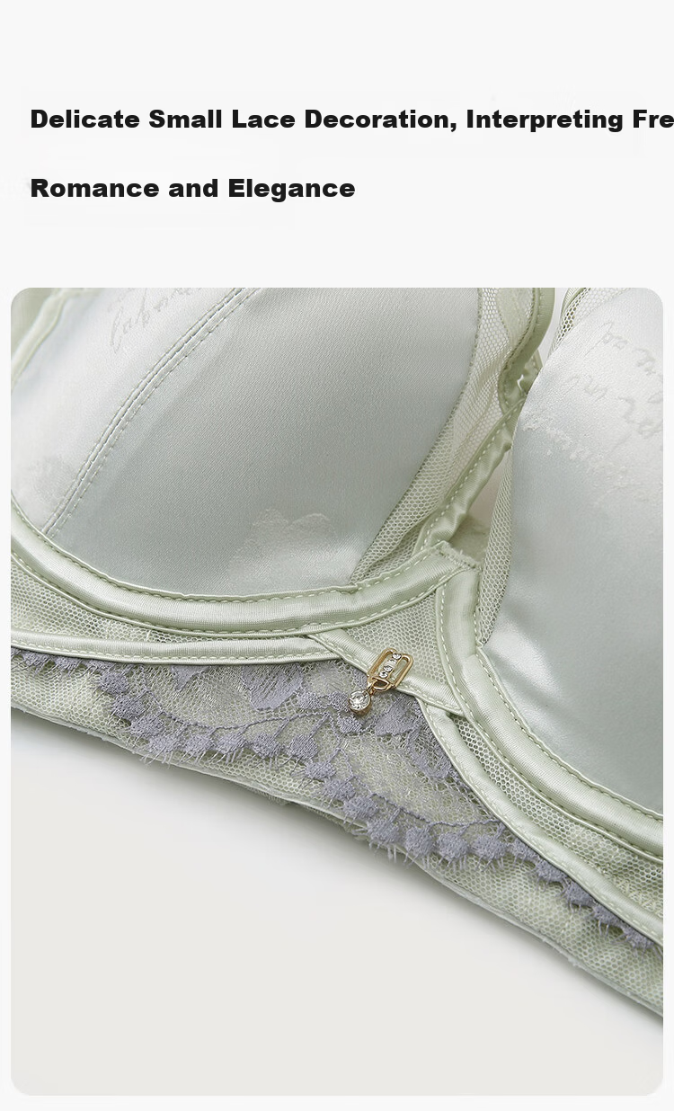 Ordifen Women's Breathable Deep V Small Bust Mango Cup Soft Underwire Push-Up Side Support Bra XBHA18 22