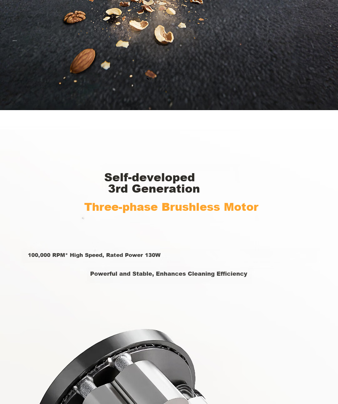 Deli Car Vacuum Cleaner High Suction Handheld Blower and Vacuum Wireless Powerful Portable Outdoor Car and Home Use 5