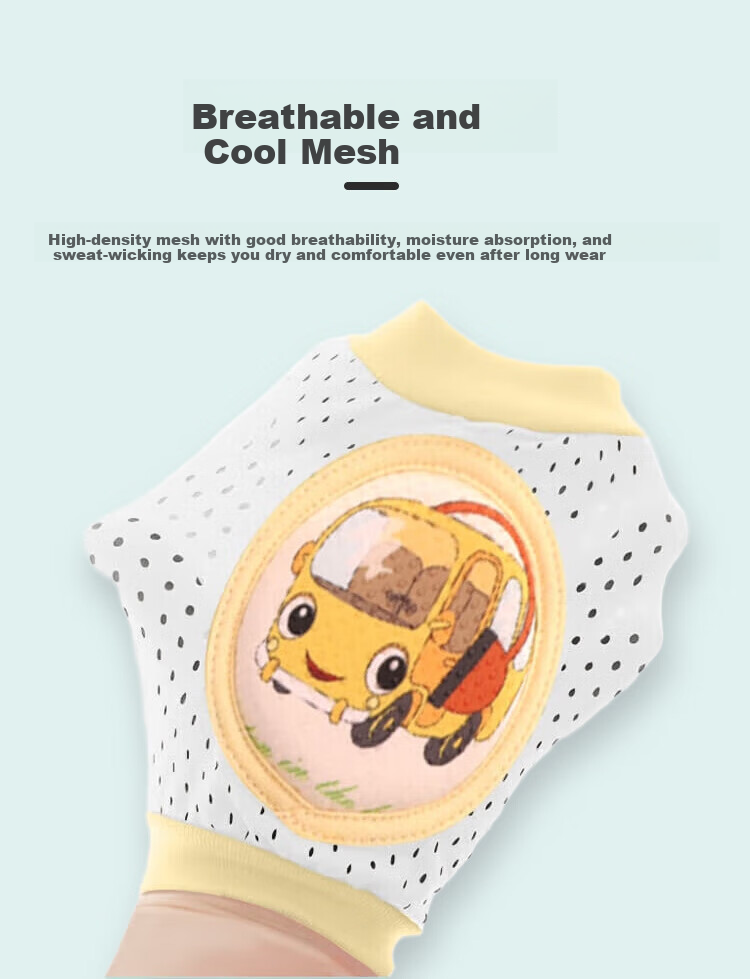 DOCTOR MA Baby Knee Pads Crawling Children's Knee Pads Mesh Breathable Toddler Walking Anti-Fall Knee Pads 2-Pack S1007 3