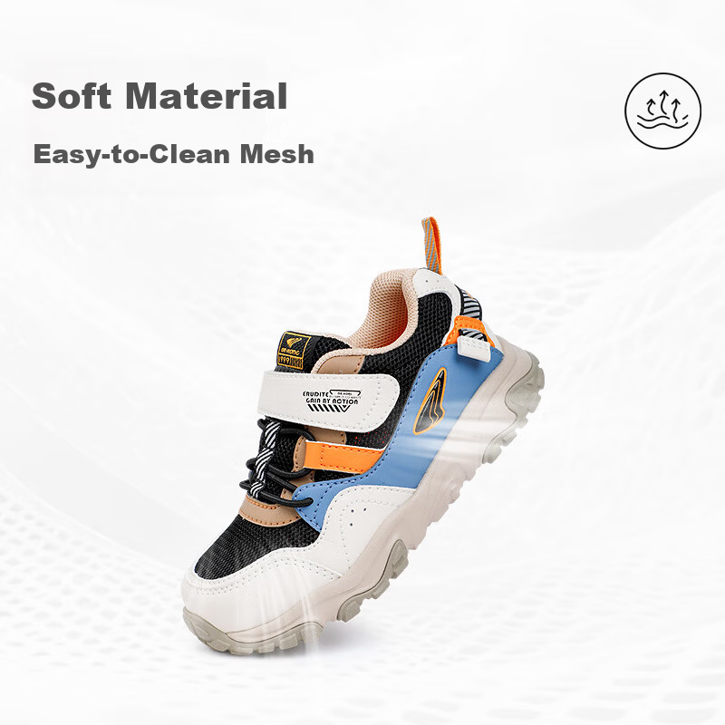 DR·KONG Spring Boys' Casual Retro Comfortable Breathable Toddler Walking Shoes