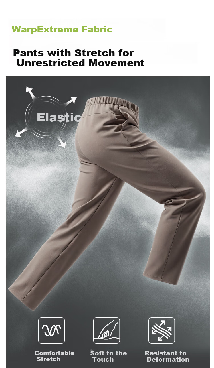 JD Jingzao New Men's Spring Summer Sports Pants Outdoor Durable Tactical Running Fitness Casual Pants Dark Khaki L 11