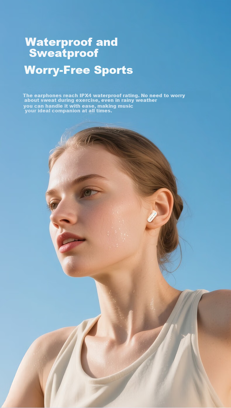 KOVL True Wireless Bluetooth Earphones, Semi-In Drop Design, Suitable for IPhone, Huawei, Honor, Vivo, Xiaomi, IQOO, Apple, OPPO, Sports Music Gaming Headset 9