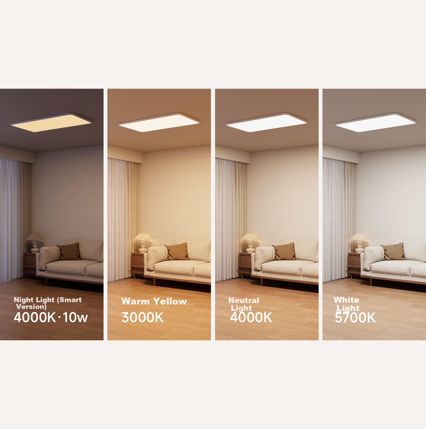 Jundun Full Spectrum Seamless Eye Protection Bedroom Ceiling Light 5th Gen Pro Ultra-thin Modern Minimalist All-inclusive 12