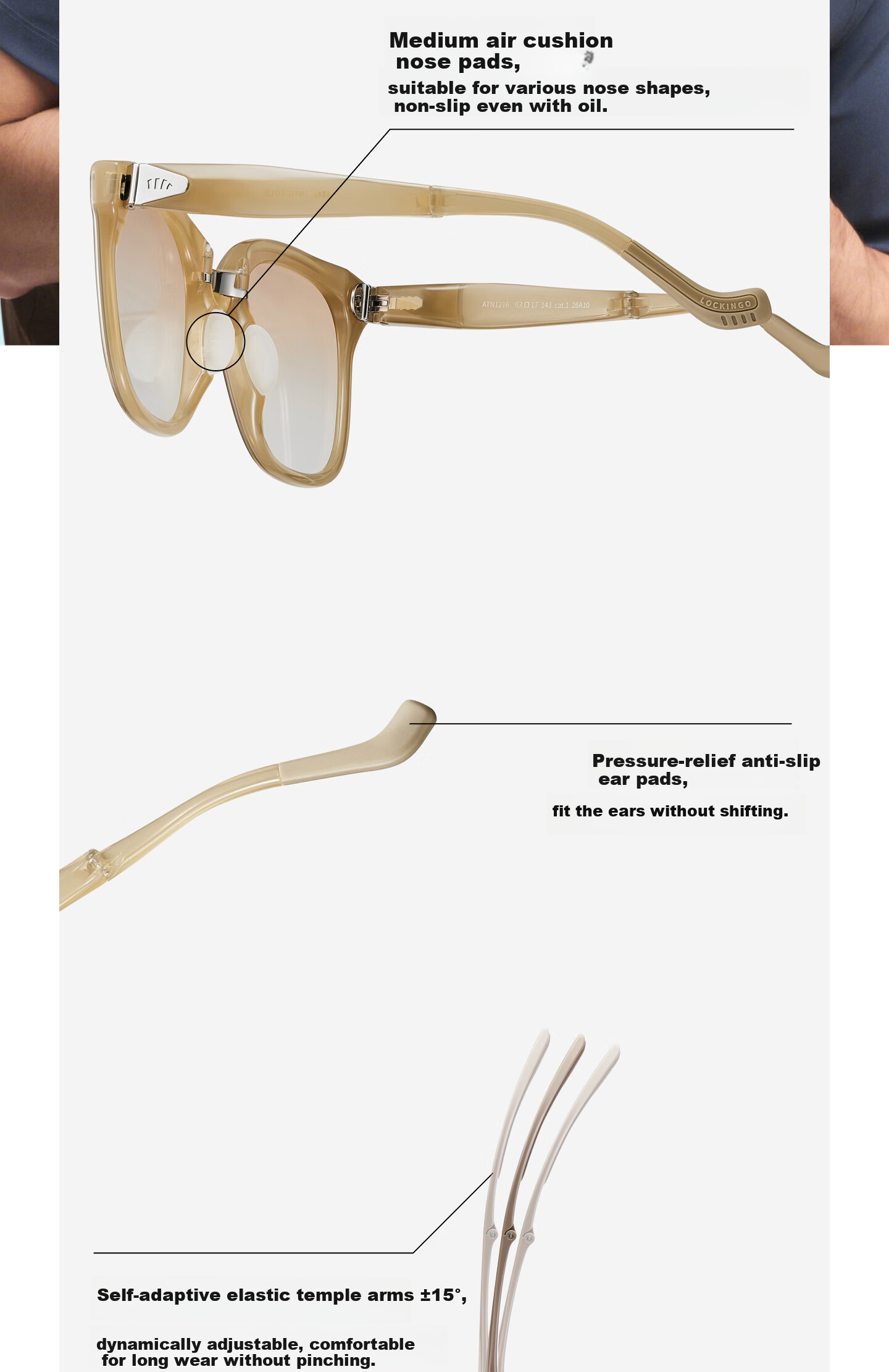 Banana Under Sunglasses Large Square Round Frame Unisex New Driving Outdoor Travel HD Folding Sunglasses FD025 19