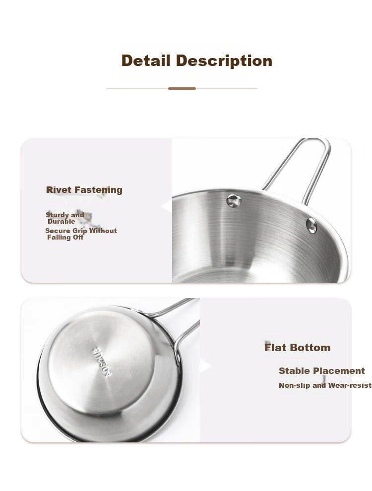MAXCOOK 304 Stainless Steel Bowl with Lid and Handle Soup Bowl Noodle Bowl Korean Style Rice Wine Bowl Large Bowl for Bibimbap MCWA8296 13
