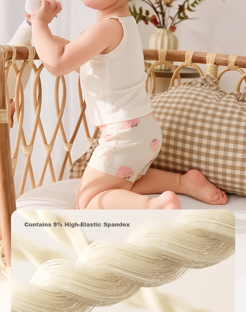 October Crystal Children's Underwear Boys and Girls Baby Boxer Shorts 7A Antibacterial Class A 18