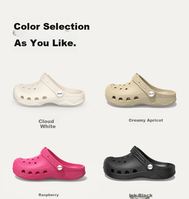 Puxi Women's Summer Thick-Soled Cloud White Slip-On Sandals Non-Slip Beach Shoes for Couples Size 39-40 12