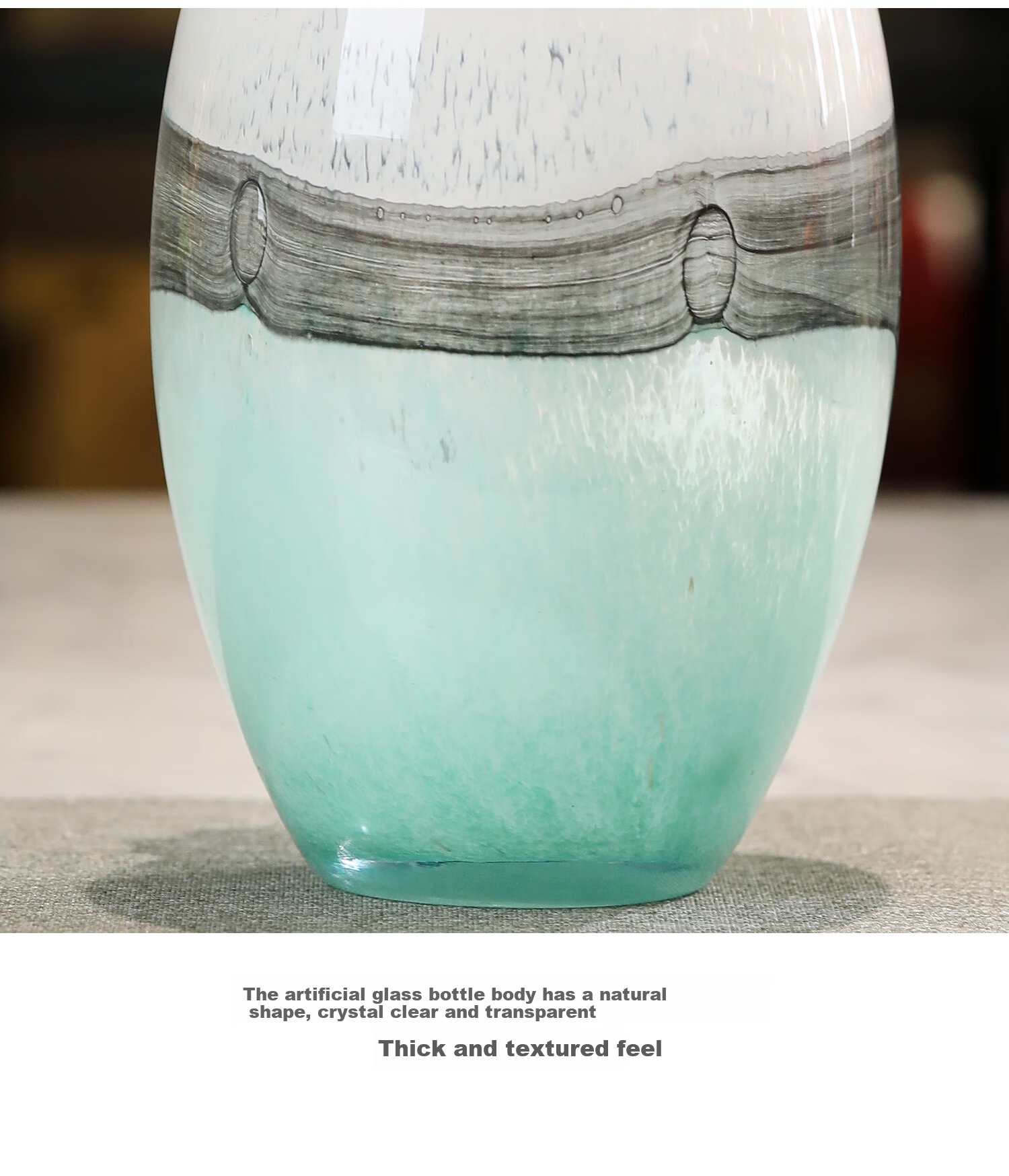 Mr. Nan Chu Enamel Colorful Floral Floating Fragrance Vase Ornament Flower Container for Living Room Study Bedroom Light Luxury High-End Housewarming Gift 4