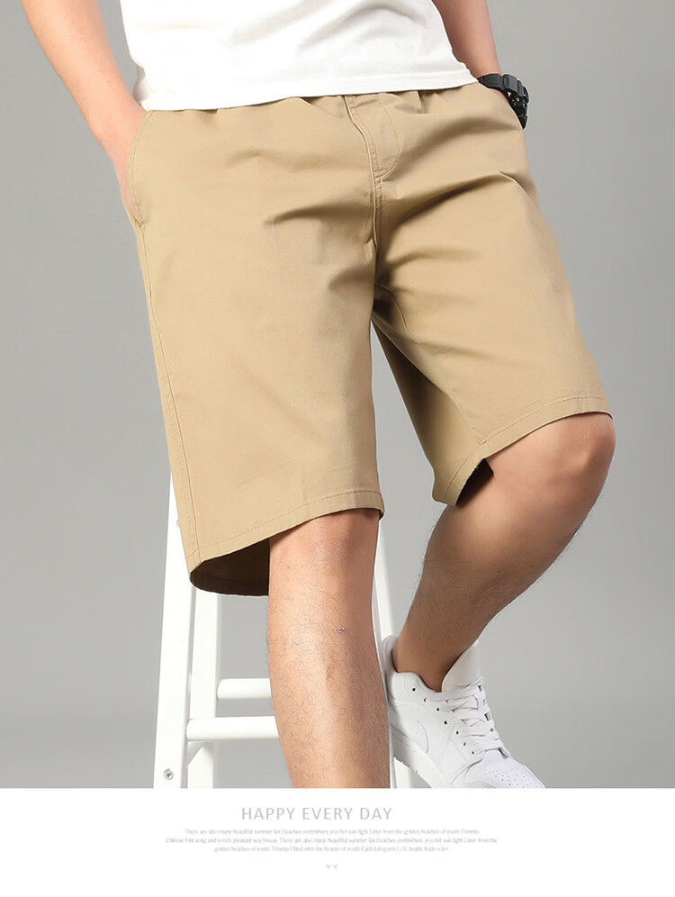 Pierre Cardin Men's Summer Cotton Lightweight Cargo Shorts Loose Straight Five-Point Pants Military Green XL 13