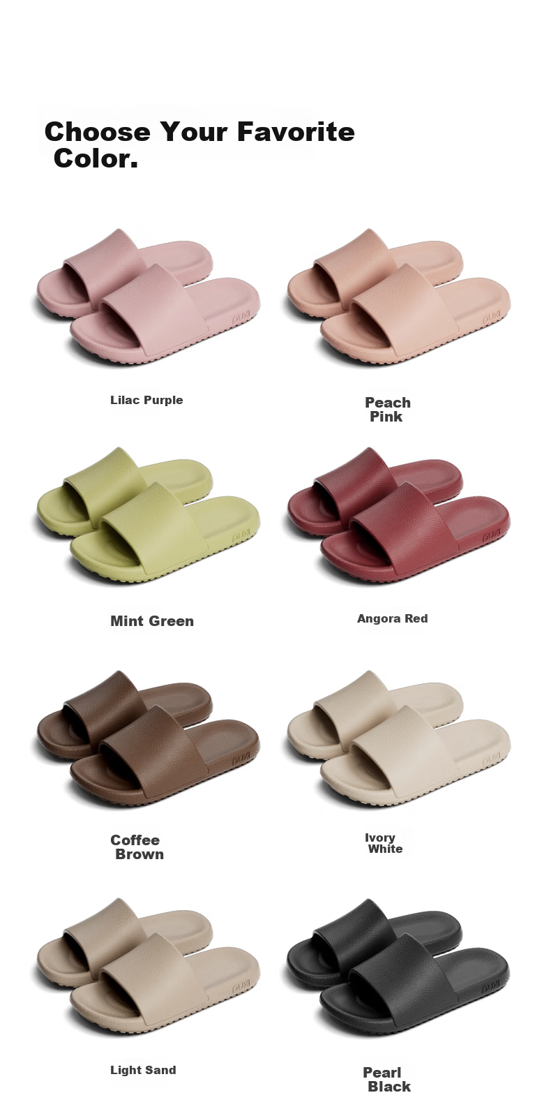 Puxi 2026 New Summer Women's Leather Texture Slip-On Bathroom Shower Non-Slip Arch Support Home Sandals Ivory White 35-36 9