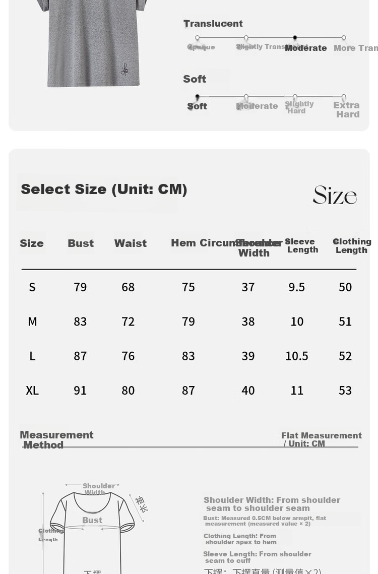 Sentubila Minimalist Commuter Short Sleeve T-Shirt Women Spring Slim Fit Knit Shirt Crop Top Dark Heather Gray XL 16