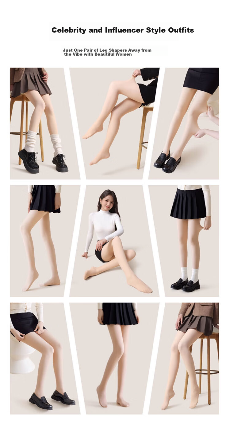 Yalu 200g Black Leggings for Women Autumn Winter Fleece Thickened Black Silk Leg Slimming Pressure Tights Pantyhose 3