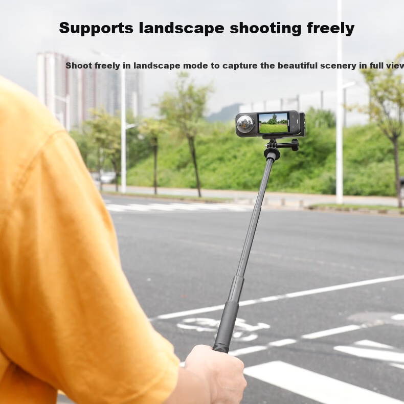 Qiye Aluminum Alloy Horizontal and Vertical Mount Bracket Compatible with Insta360 X5 Panorama Camera X4 Accessories Magnetic Mount X3 Adapter 3
