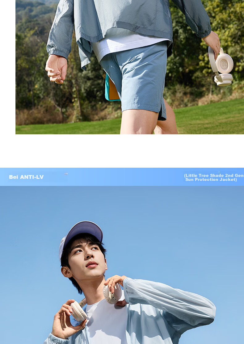 361° Men's Sunscreen Jacket Spring Summer UPF50+ UV Protection Sports Outdoor Cooling Heat Shield Jacket 652624603H-1 19