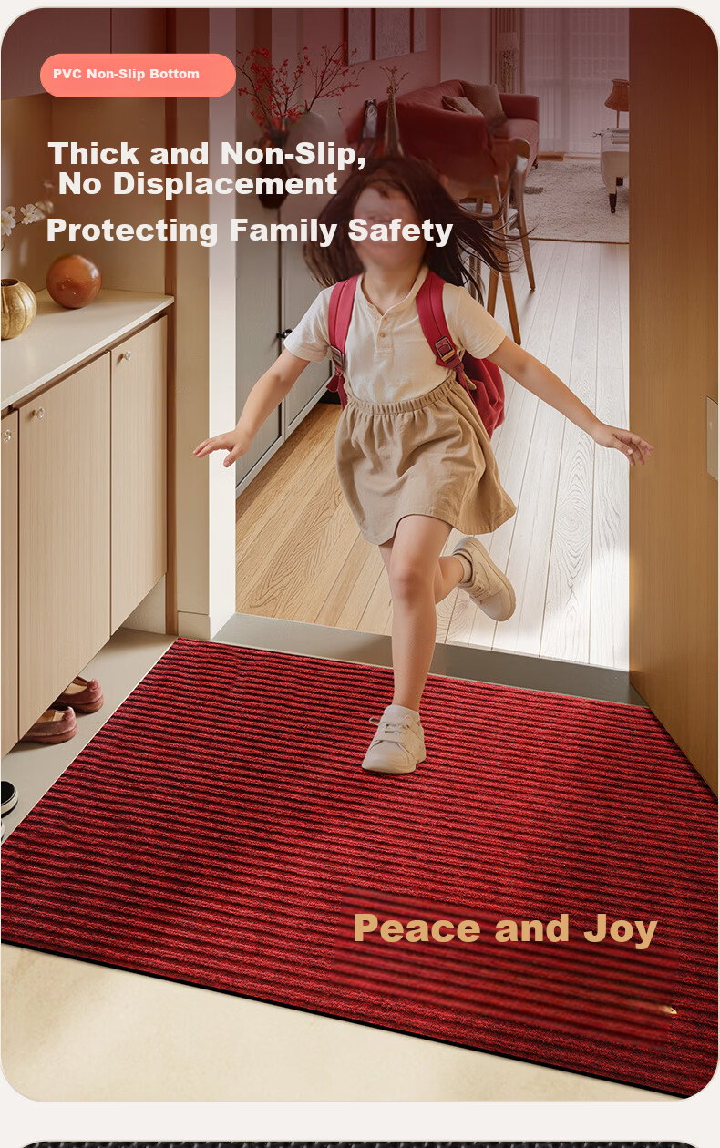 DeXi Entrance Door Mat Floor Mat High-End Elegant Doorway Carpet Safety Mat 80x120cm 13