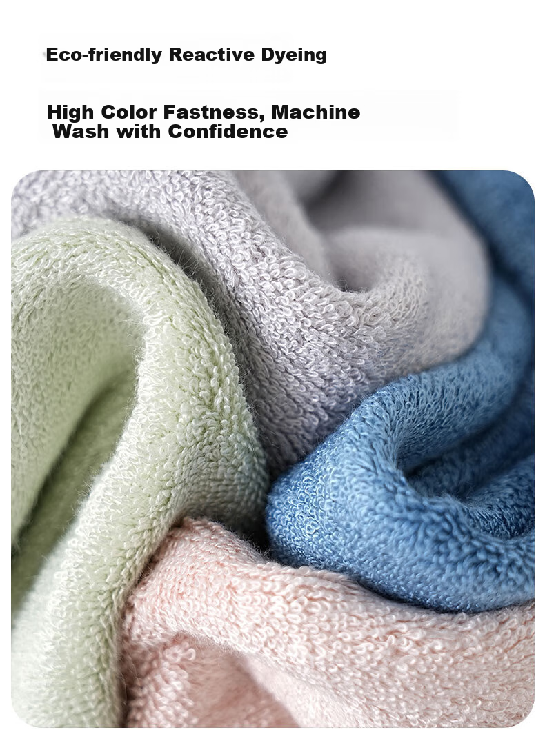Bamboo 100 160g Thickened Bamboo Fiber Antibacterial Large Towel Absorbent Non-Shedding Adult Towel 35x76cm Blue 8