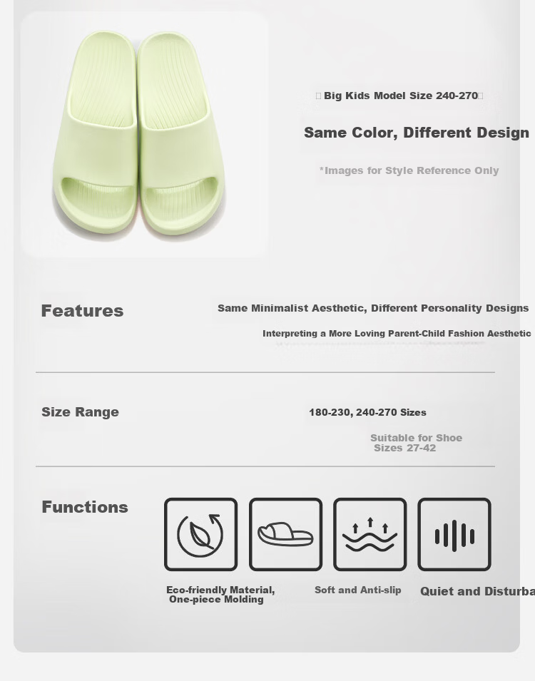 Mutong Kids Summer Indoor Bathroom Slippers Lightweight Soft Sole Trendy Cream Beige Size 26 4