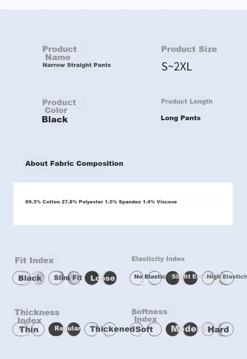 Borui Narrow Fit Women's Jeans 2026 New Spring Autumn High Waist Straight Leg Black Cigarette Pants Casual Trousers 7