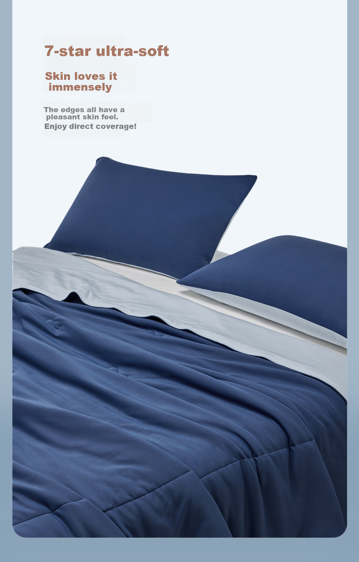 LUOLAI Home Textiles, Moisture-Wicking Tencel Cooling Ice Silk Quilt, Class A Antibacterial Summer Cool Quilt, Machine Washable Air Conditioning Blanket, 200*230 12