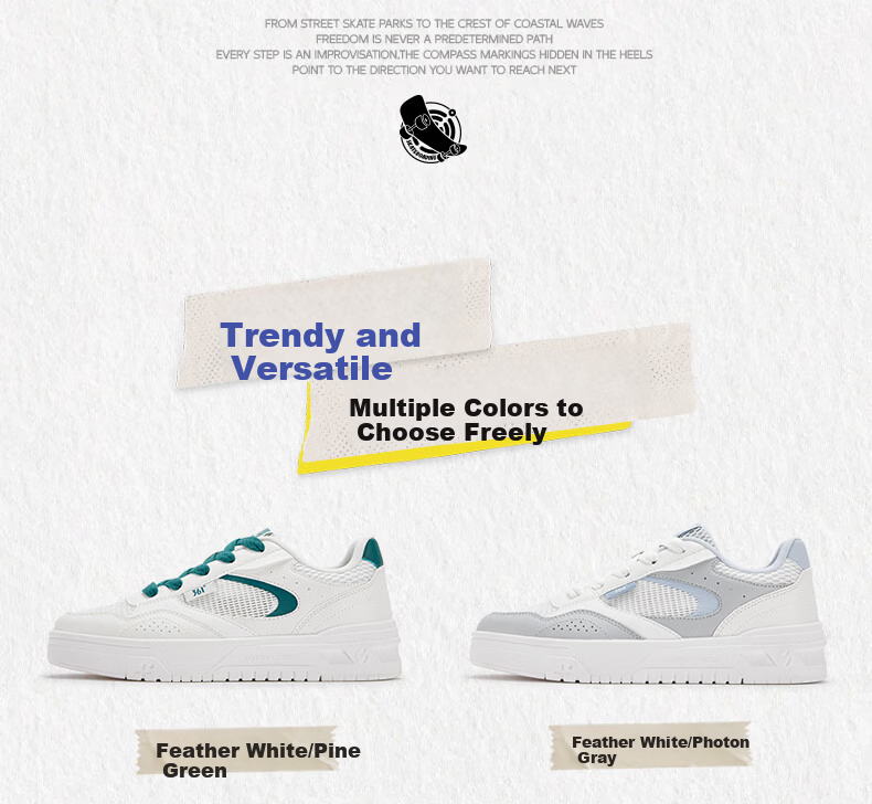 361° Women's Sports Shoes Soda 3 Spring Summer Breathable Retro Thick Sole Casual Sneakers 682616619-4 2