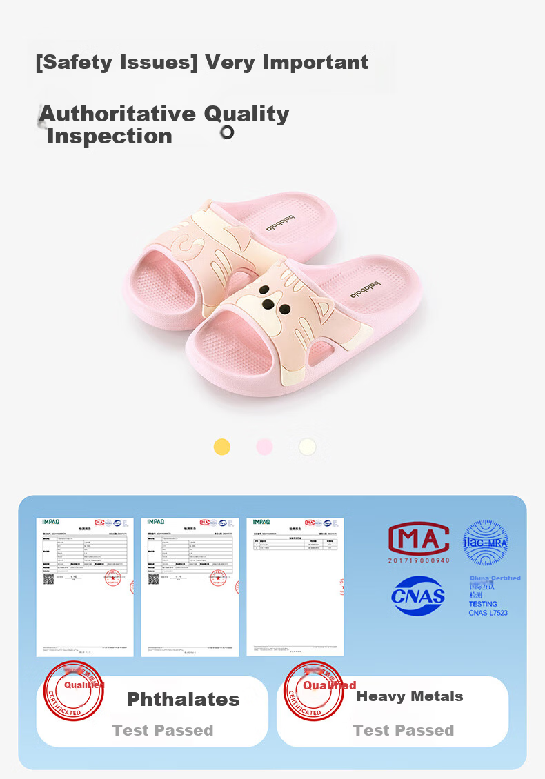 Balabala Kids Cartoon Summer Indoor Bathroom Cute Boys Girls Slippers Sandals for Older Children 8