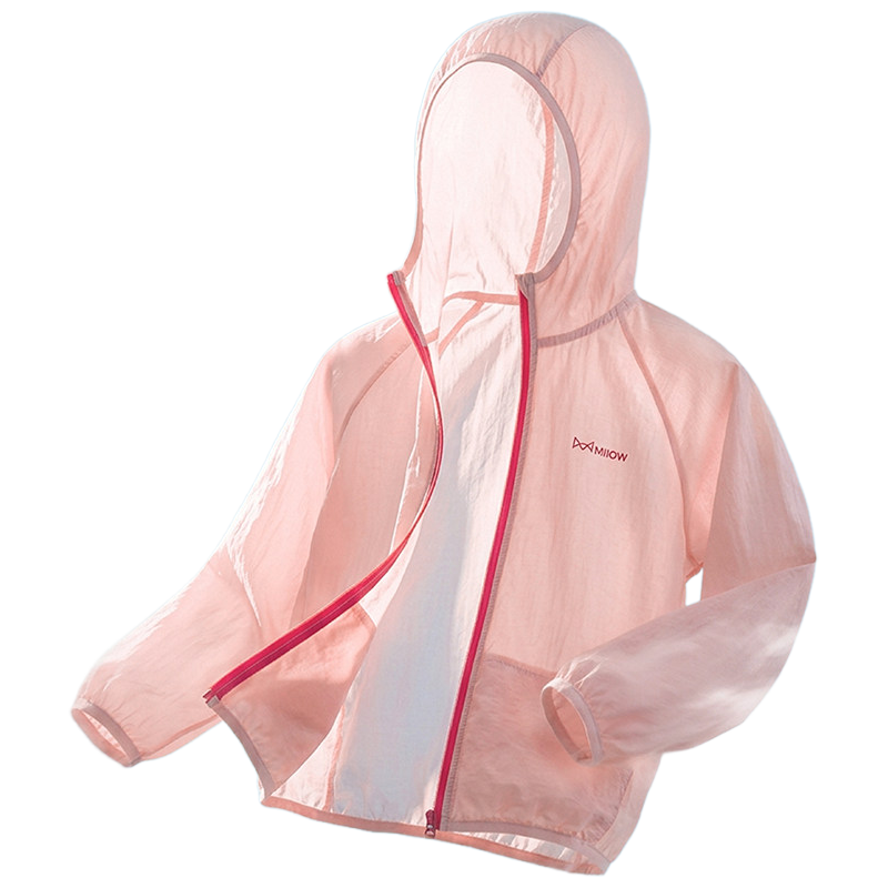 Miiow Kids Sun Protection Jacket for Girls, Summer Lightweight Cooling UV Protection Coat for School Children and Babies, Beachwear
