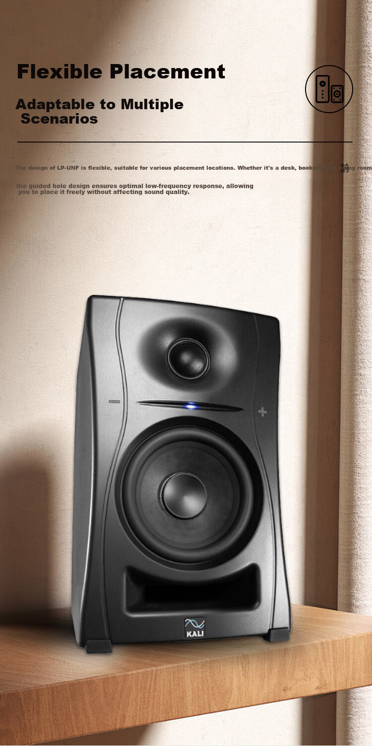 KALI LP-UNF 4.5-inch Active Bluetooth Speaker Professional Monitor Speaker Ultra Nearfield Desktop Speaker White Home Speaker 7