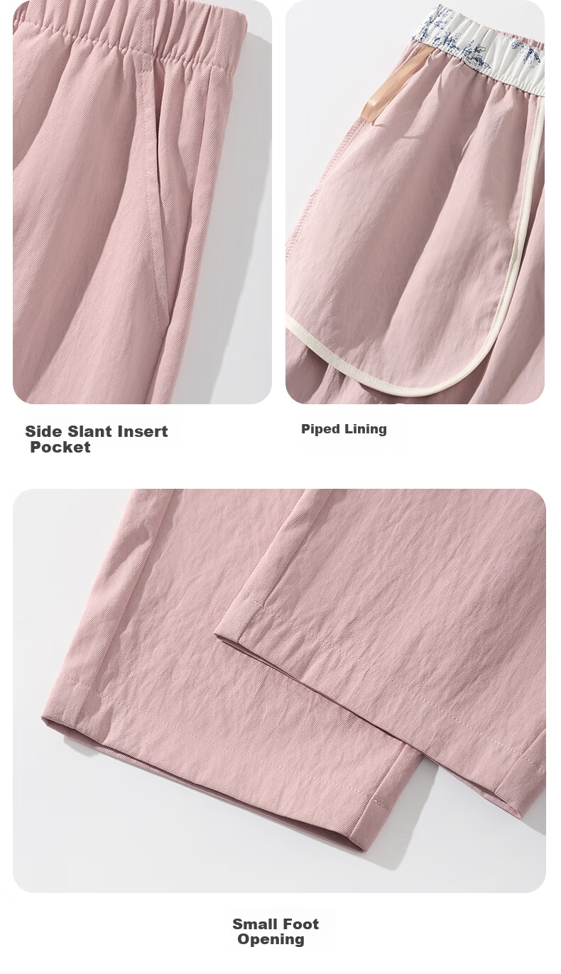 LangSha Straight-Leg Harem Pants for Women, Summer 2026 Thin High-Waist Slimming Nine-Point Straight-Leg Carrot Cigarette Trousers 12